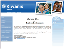 Tablet Screenshot of brainerdkiwanisclub.org